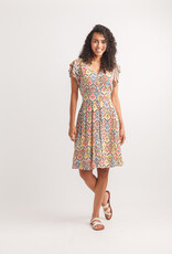 Papillon Ikat Button Front Dress