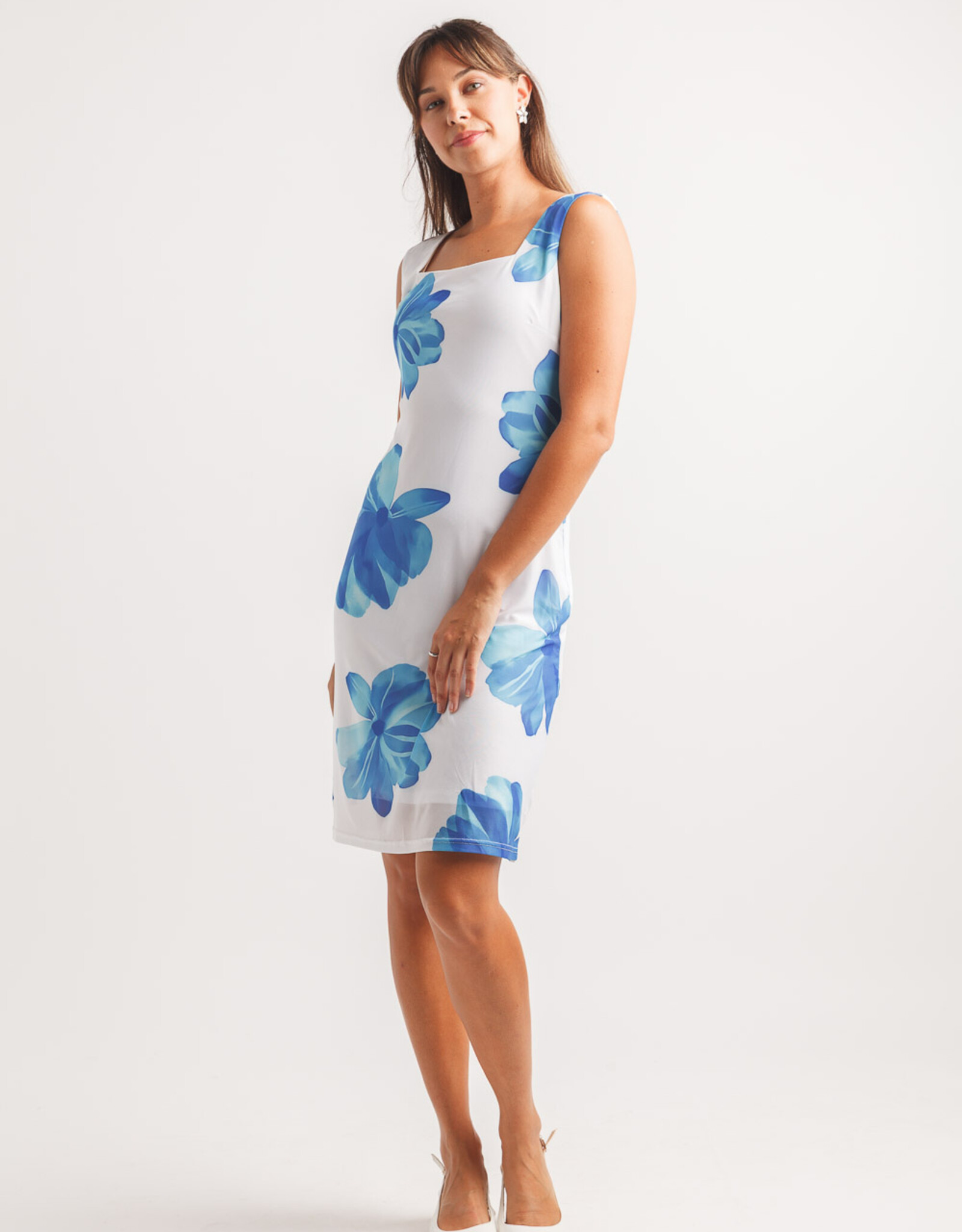 Papillon Floral Mesh Tank Dress