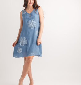 Papillon Starburst Printed Layered Dress