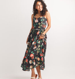 Papillon Tiered Floral Dress w Smocking