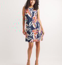 Papillon Leaf Print Aine Swing Dress