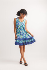 Papillon Floral Watercolour Crinkle Dress