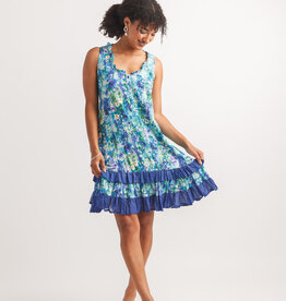 Papillon Floral Watercolour Crinkle Dress