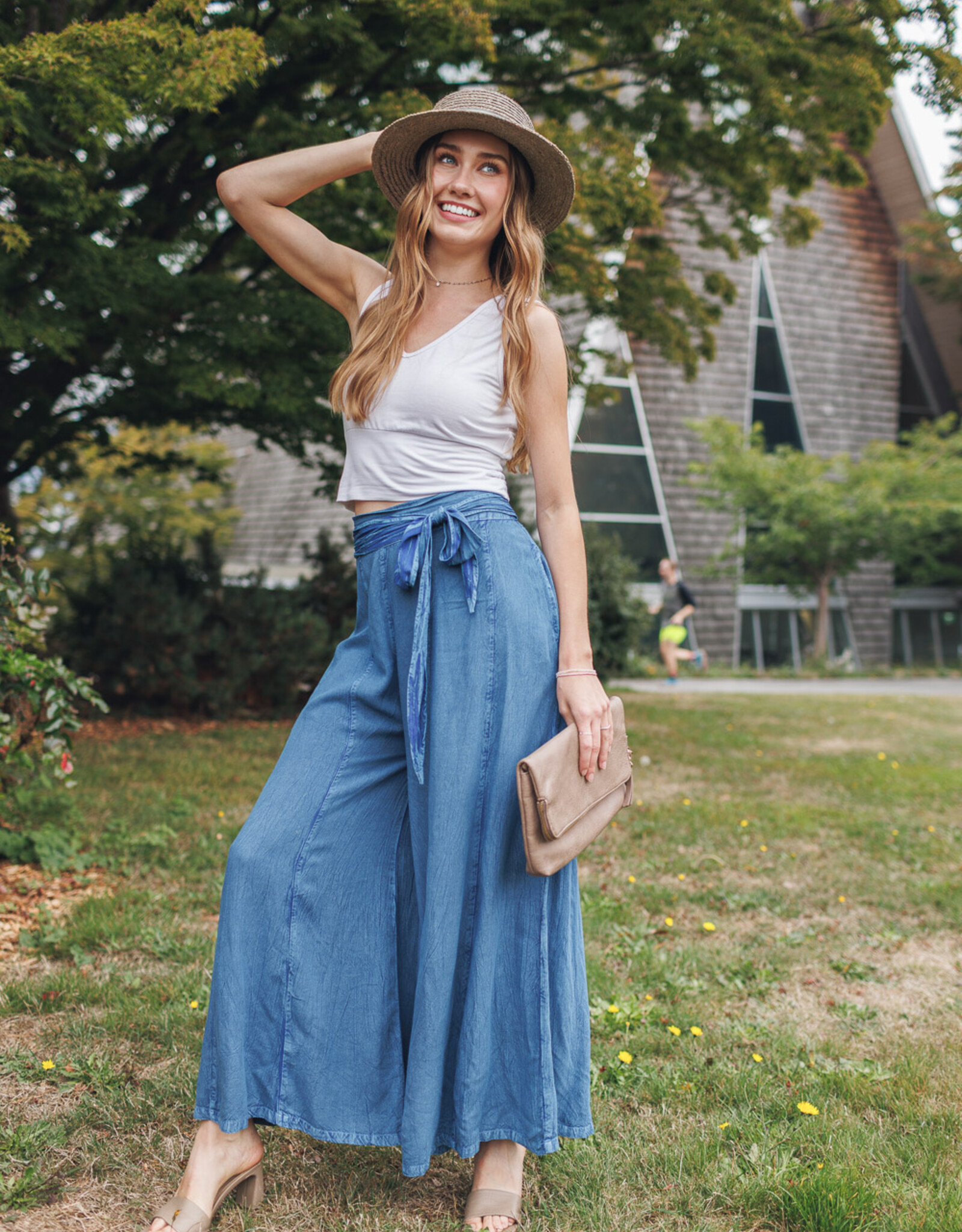 Papillon Wide Leg Denim Pant