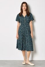Apricot Wind Flower Coconut Btn Dress