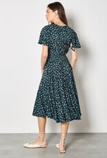 Apricot Wind Flower Coconut Btn Dress