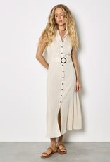 Apricot S/Less Belted Shirt Midi Dress