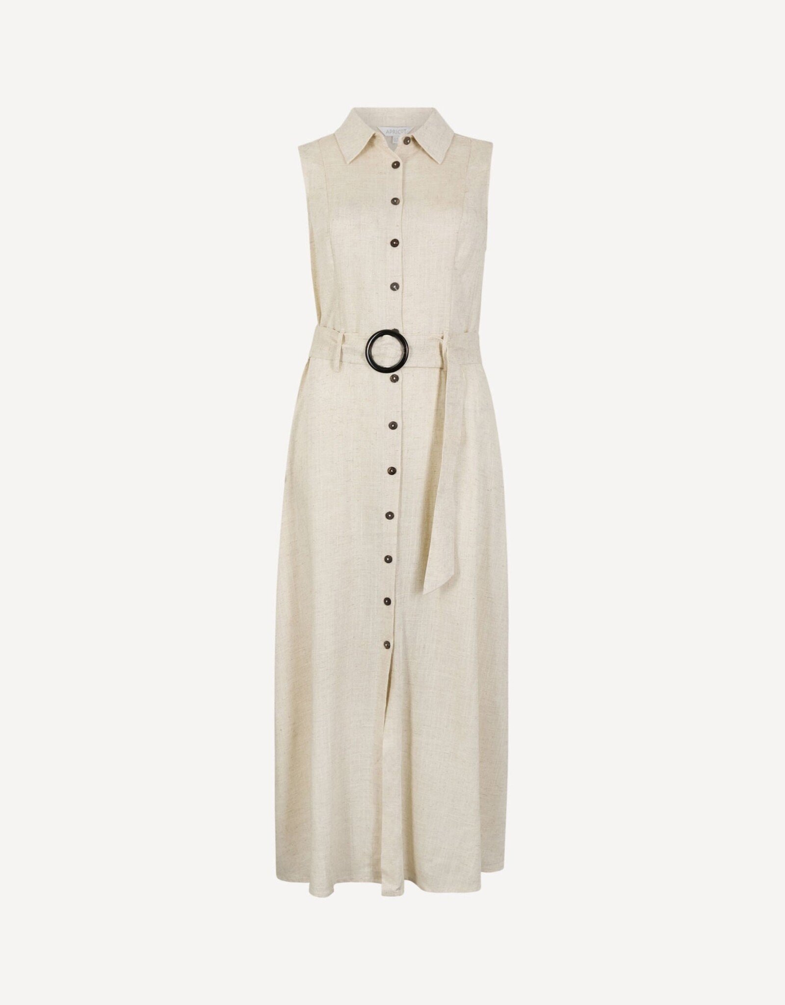 Apricot S/Less Belted Shirt Midi Dress