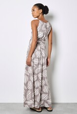 Apricot Ovrsizd Shells High Nck Maxi Drs