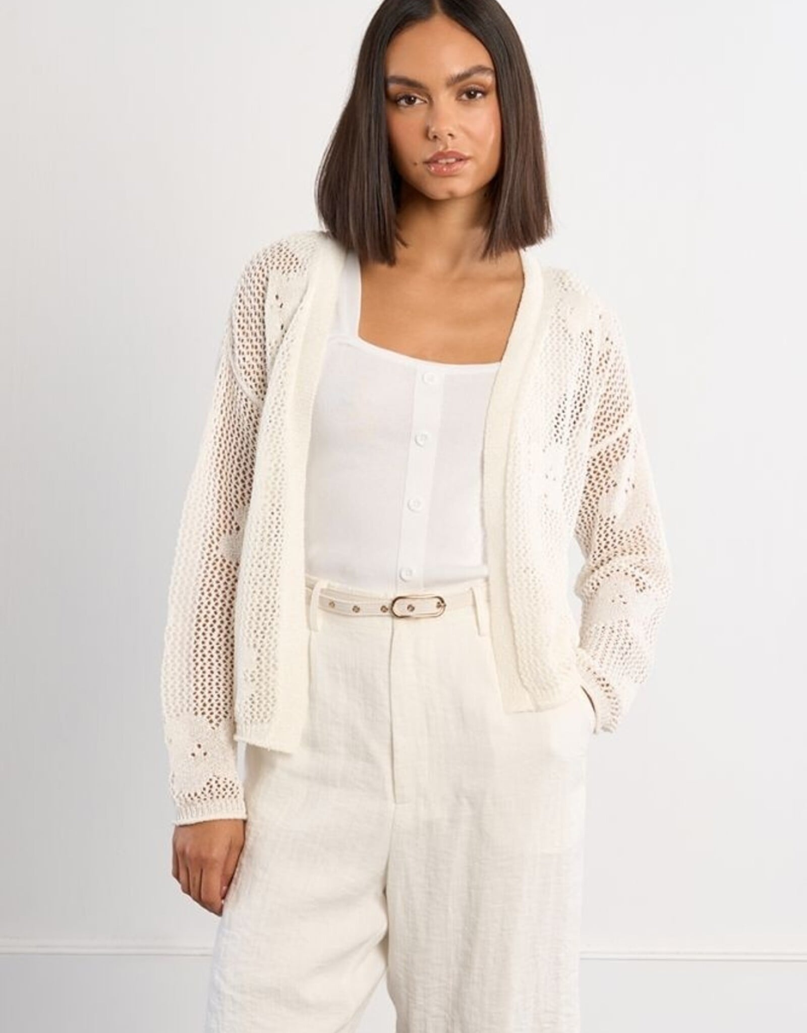 Molly Bracken Flower Crochet Cardigan