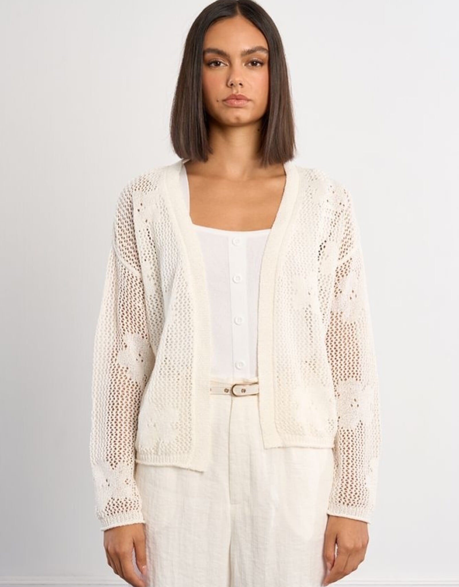 Molly Bracken Flower Crochet Cardigan