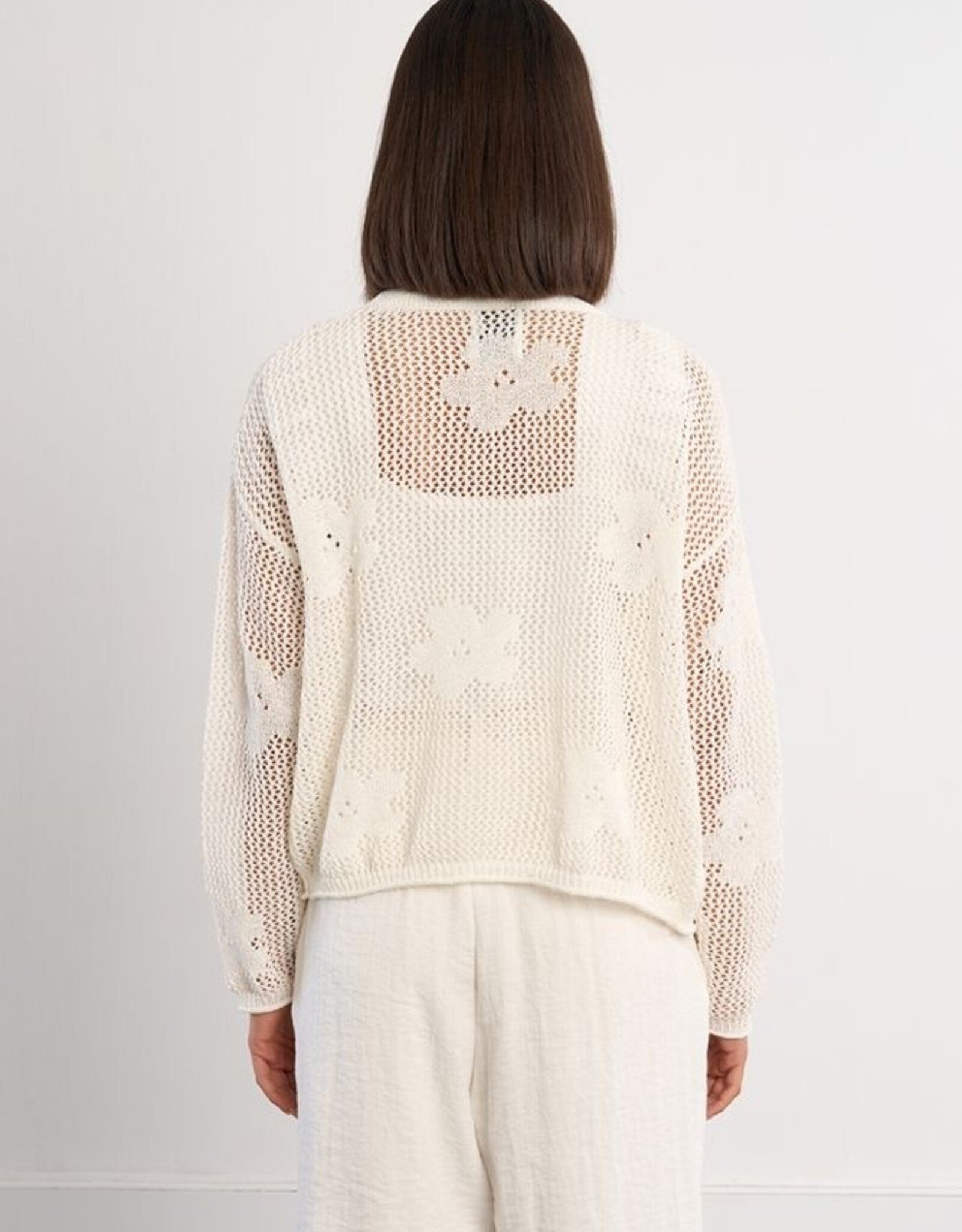 Molly Bracken Flower Crochet Cardigan