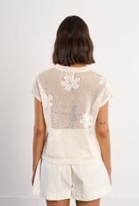 Molly Bracken Flower Crochet Sweater