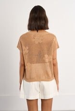 Molly Bracken Flower Crochet Sweater