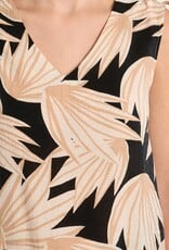 Molly Bracken Leaf Printed Sless Top