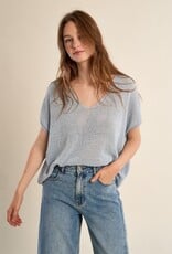 Molly Bracken Knit Loose V-Nk Top