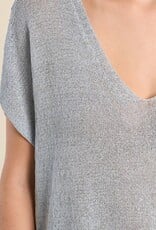 Molly Bracken Knit Loose V-Nk Top