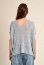 Molly Bracken Knit Loose V-Nk Top