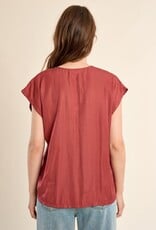 Molly Bracken Loose N-Neck S/S Top