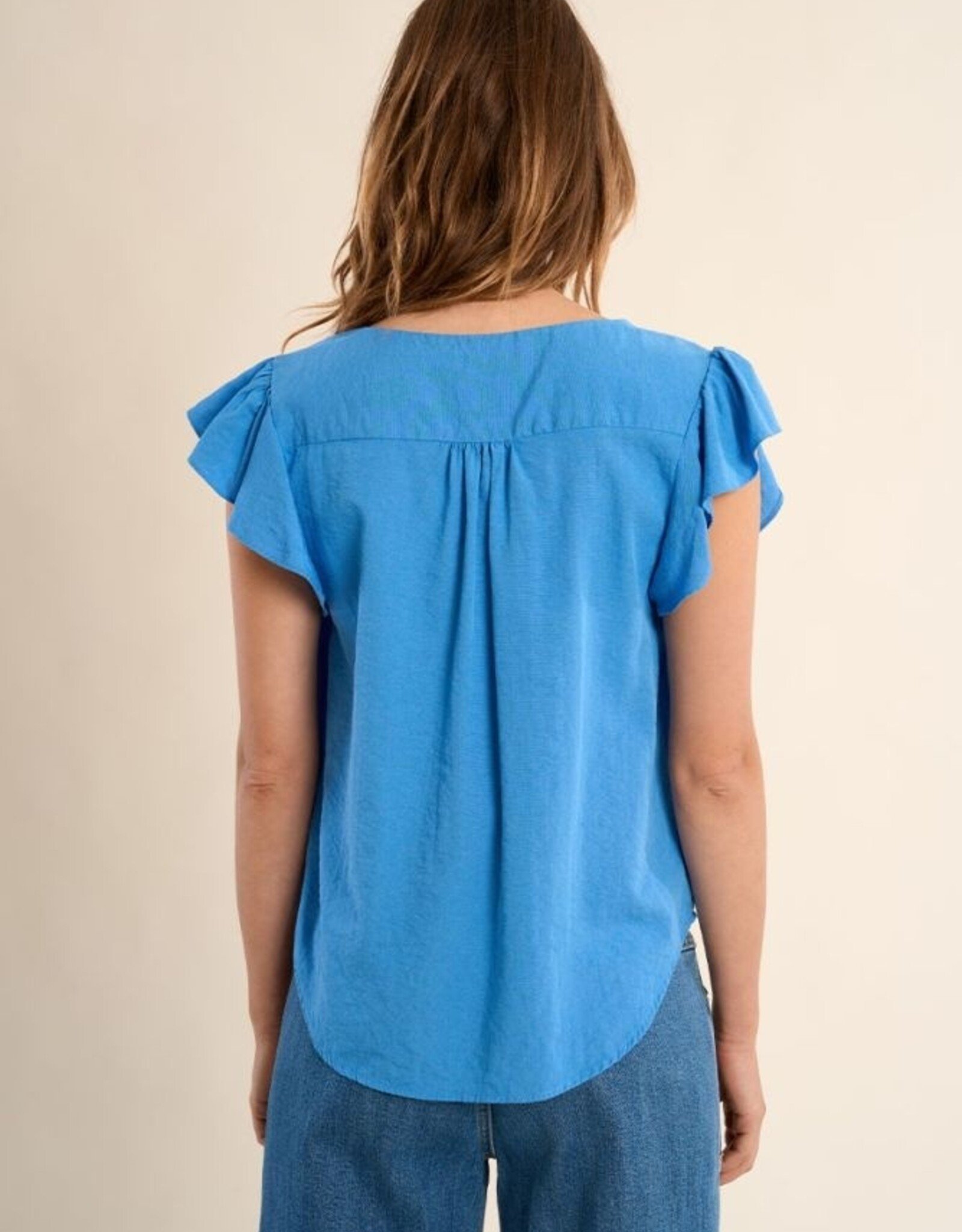 Molly Bracken Ruffle SL Vnk Top