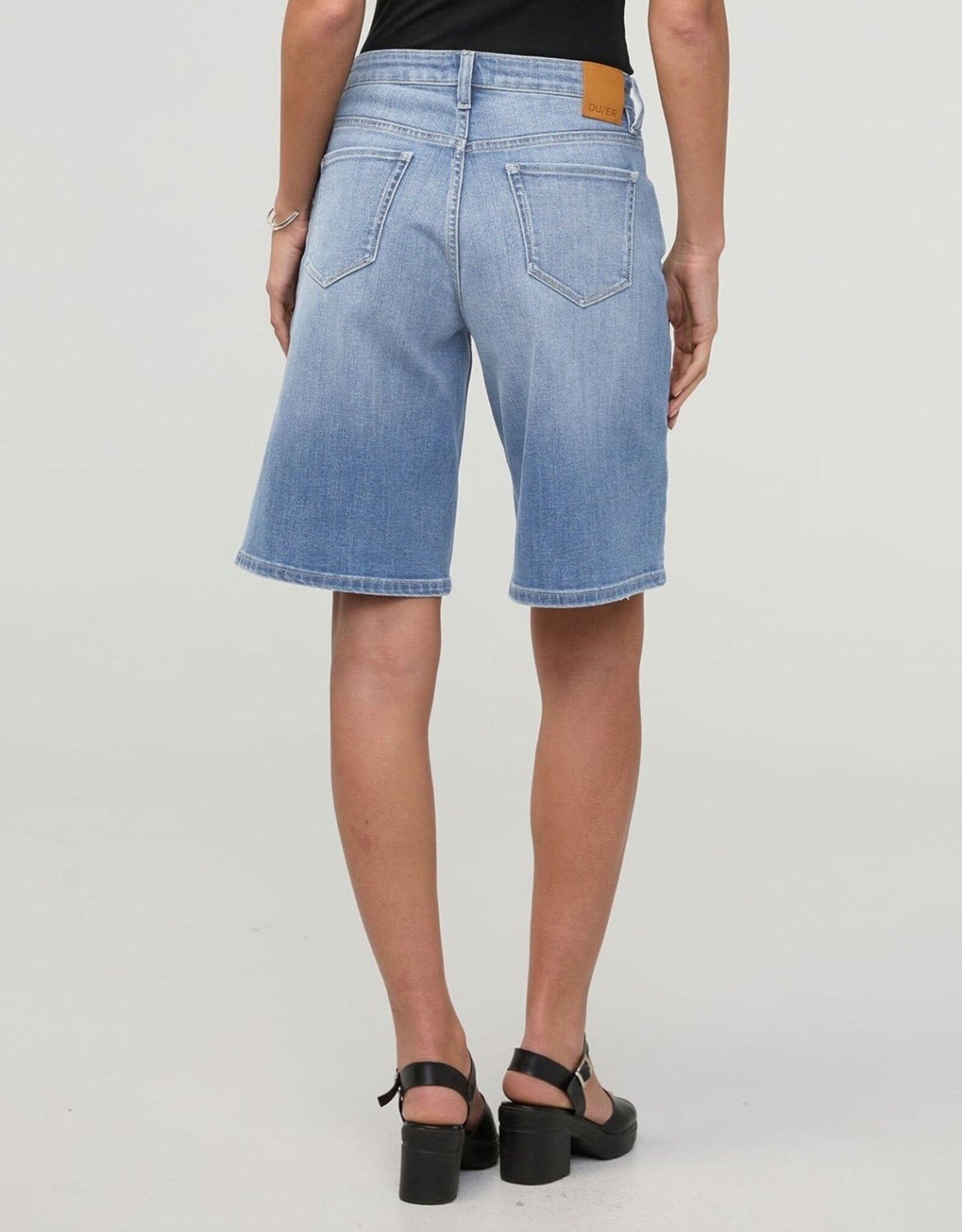 Duer Performance Denim - Mid Rise Loose Short - Vintage Seaside