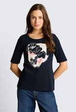 Tom Tailor Abstract Flower Print T-Shirt