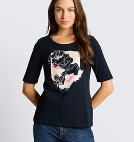 Tom Tailor Abstract Flower Print T-Shirt