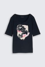 Tom Tailor Abstract Flower Print T-Shirt