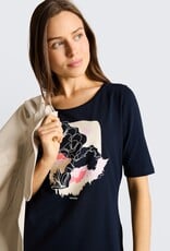 Tom Tailor Abstract Flower Print T-Shirt