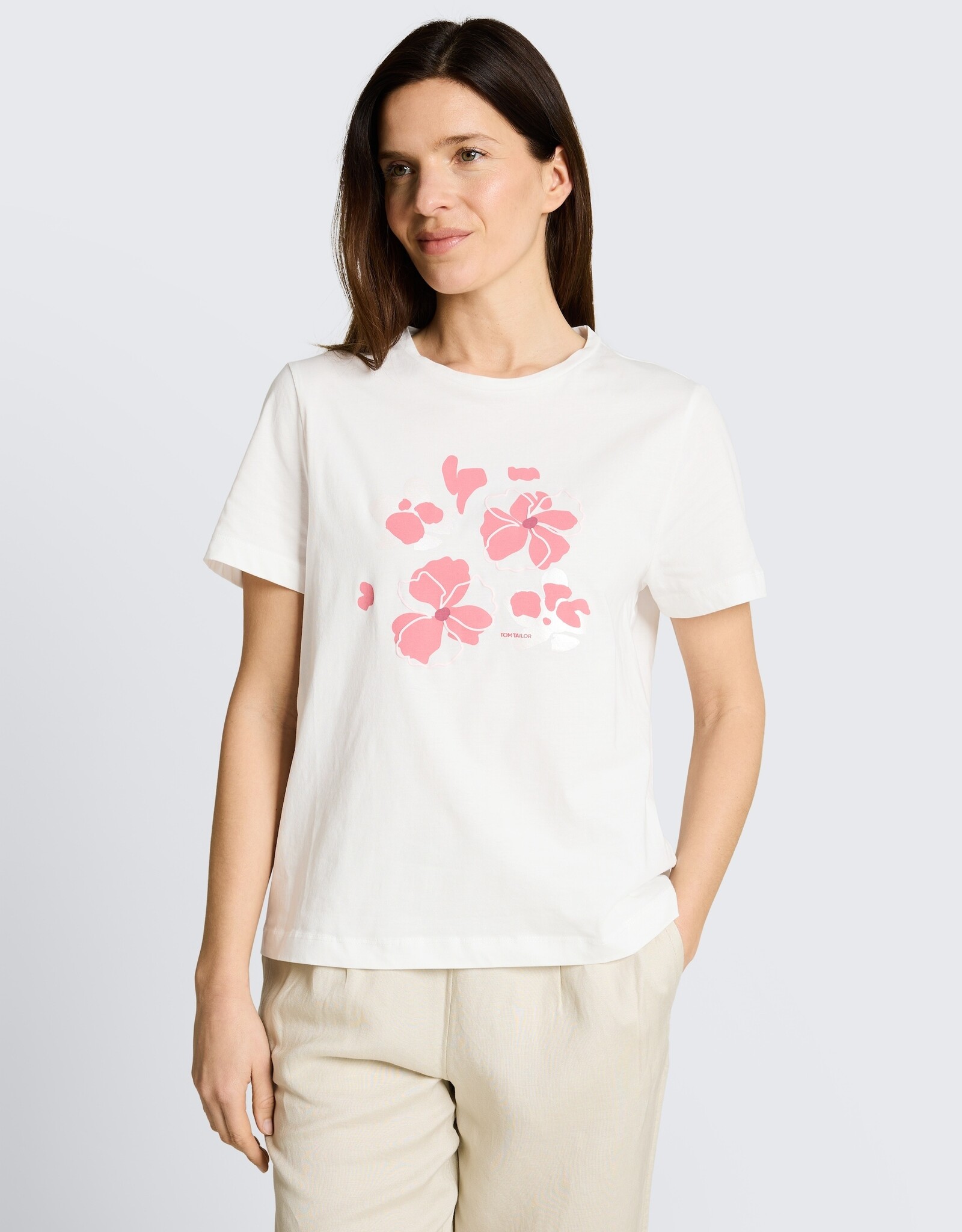 Tom Tailor Flower Print T-Shirt