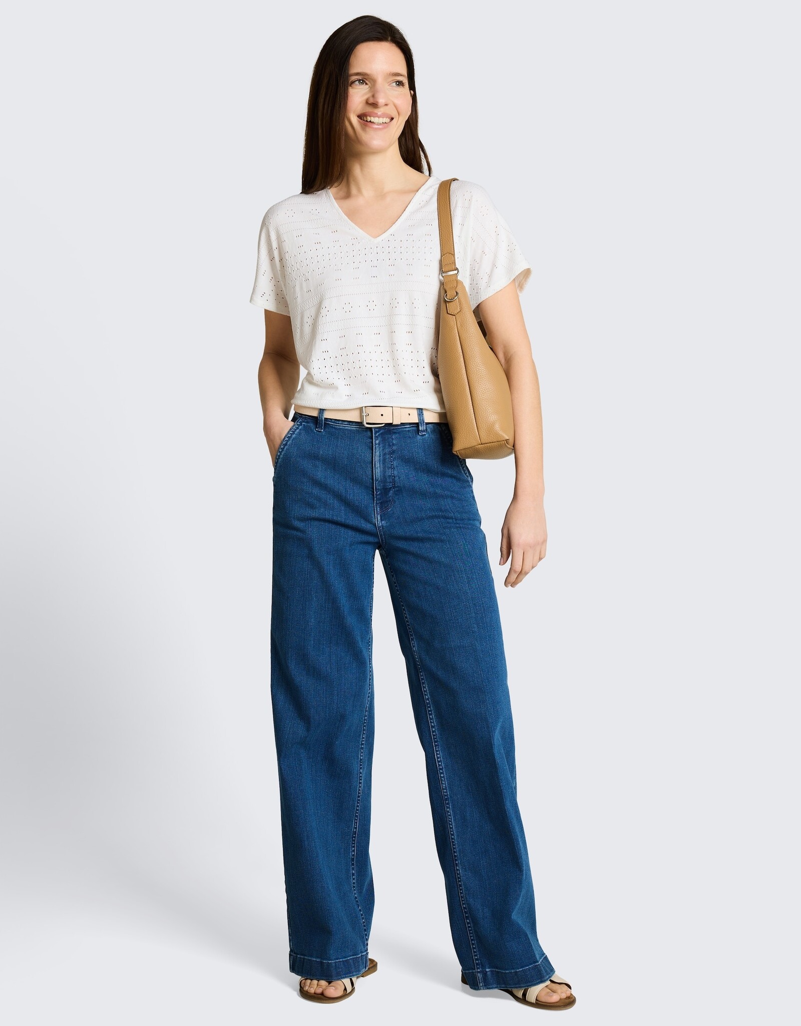 Tom Tailor TT Eyelet V-Nk S/S Top