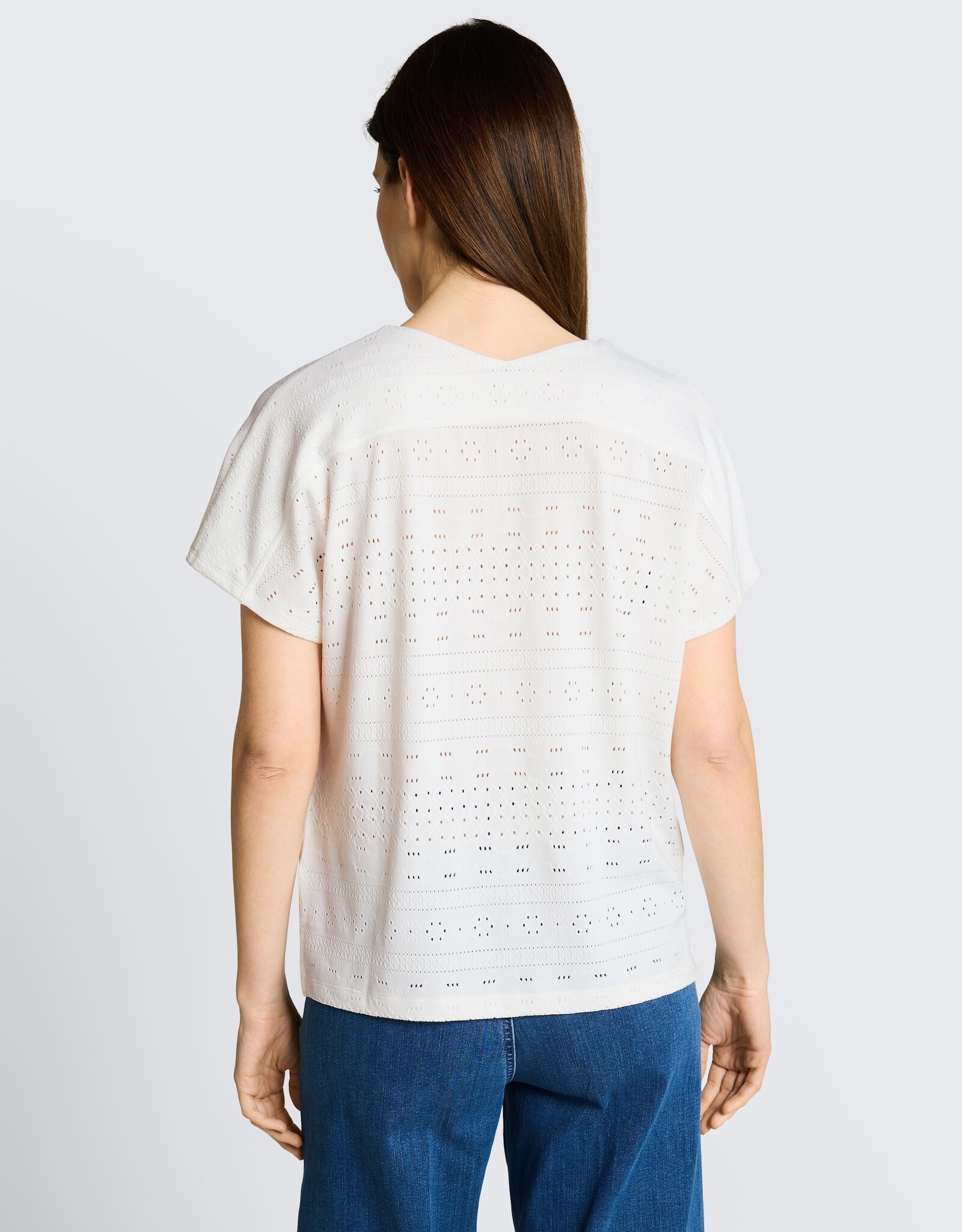Tom Tailor TT Eyelet V-Nk S/S Top