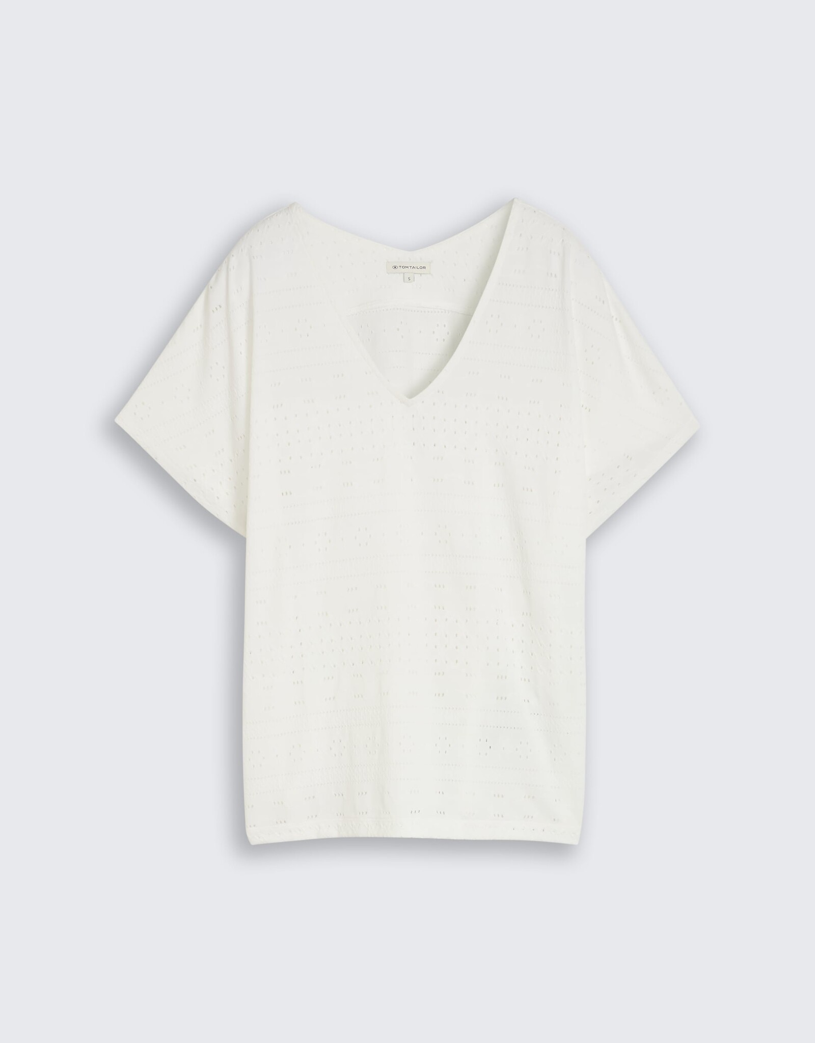 Tom Tailor TT Eyelet V-Nk S/S Top