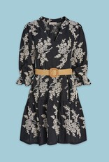 Astrid Perla Eyelet Ruffle Dress w Belt