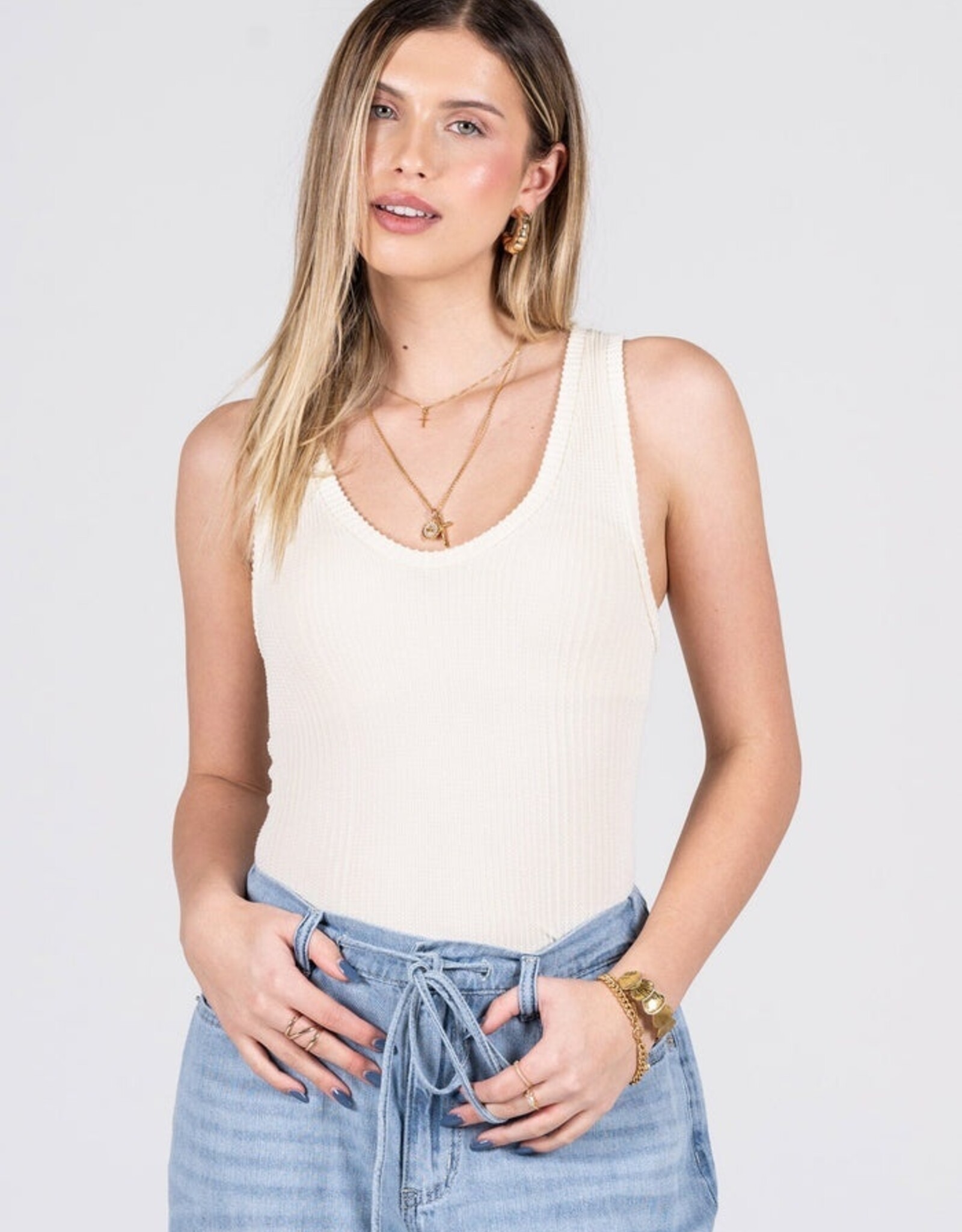 C'est Moi Textured Tank