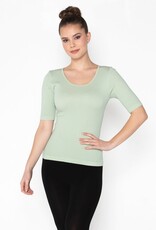 C'est Moi Rib S/S Crew Nk Top