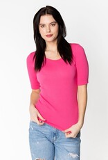 C'est Moi Rib S/S Crew Nk Top