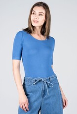 C'est Moi Rib S/S Crew Nk Top