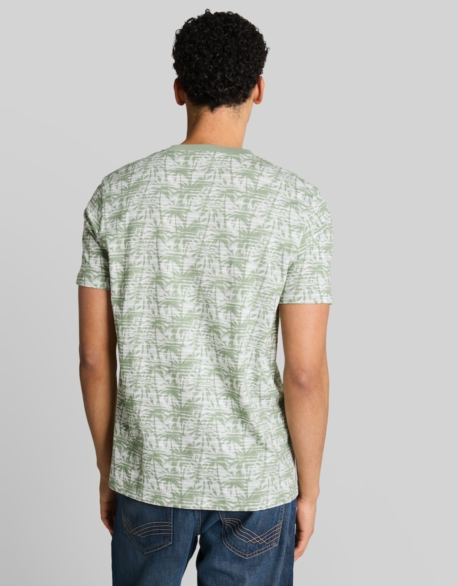 Tom Tailor TTMens AllOver Palm Tree Print T-Shirt