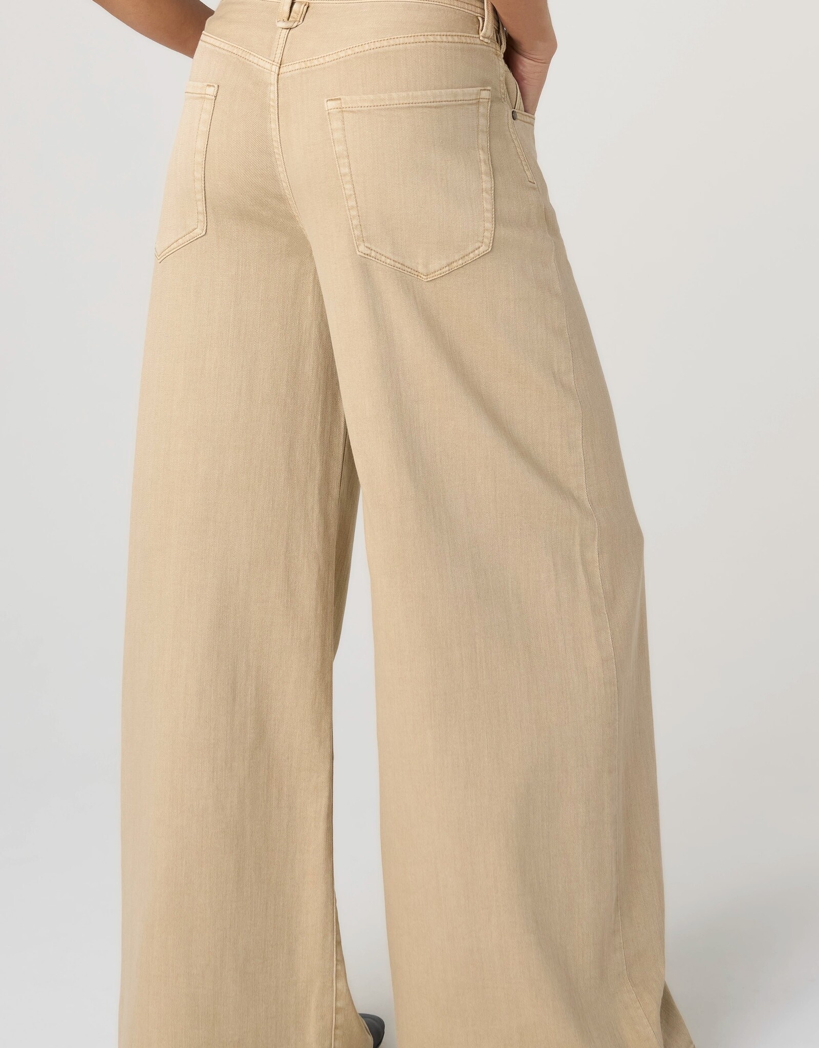 Liverpool Kit High Rise Relaxed Wide Leg Khaki