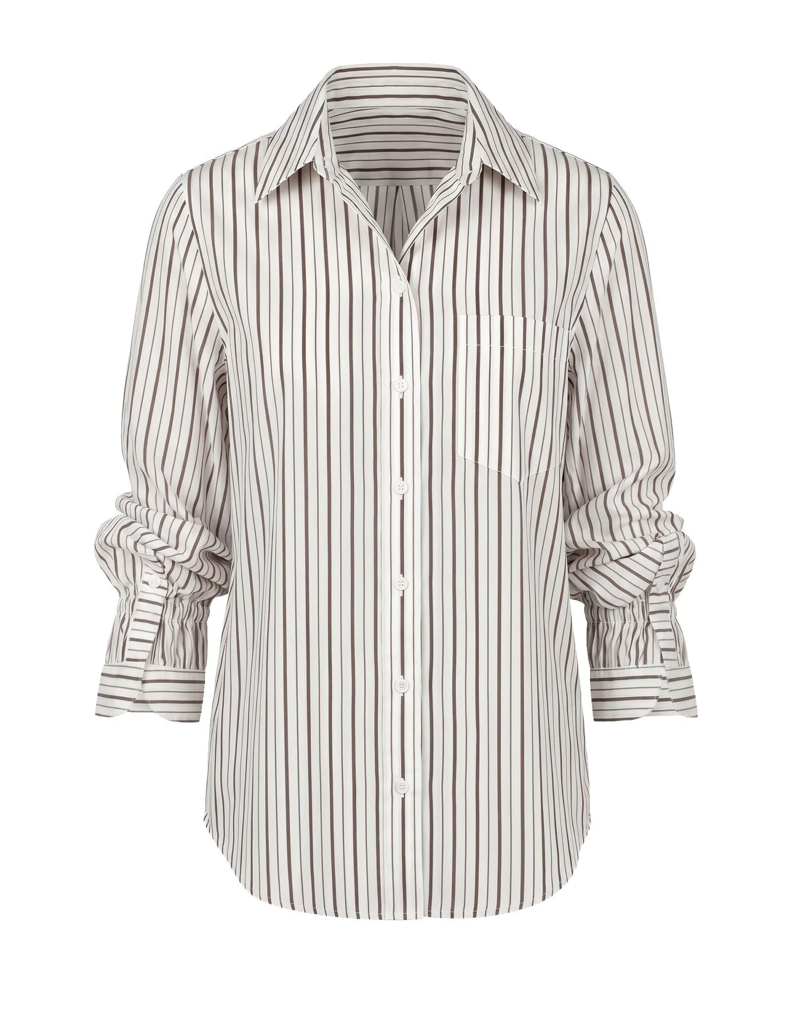 Liverpool Adjustable Sleeve Button up Top