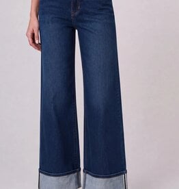 Liverpool Morgan High Rise Cuffed Selvedge Cosmic Dust