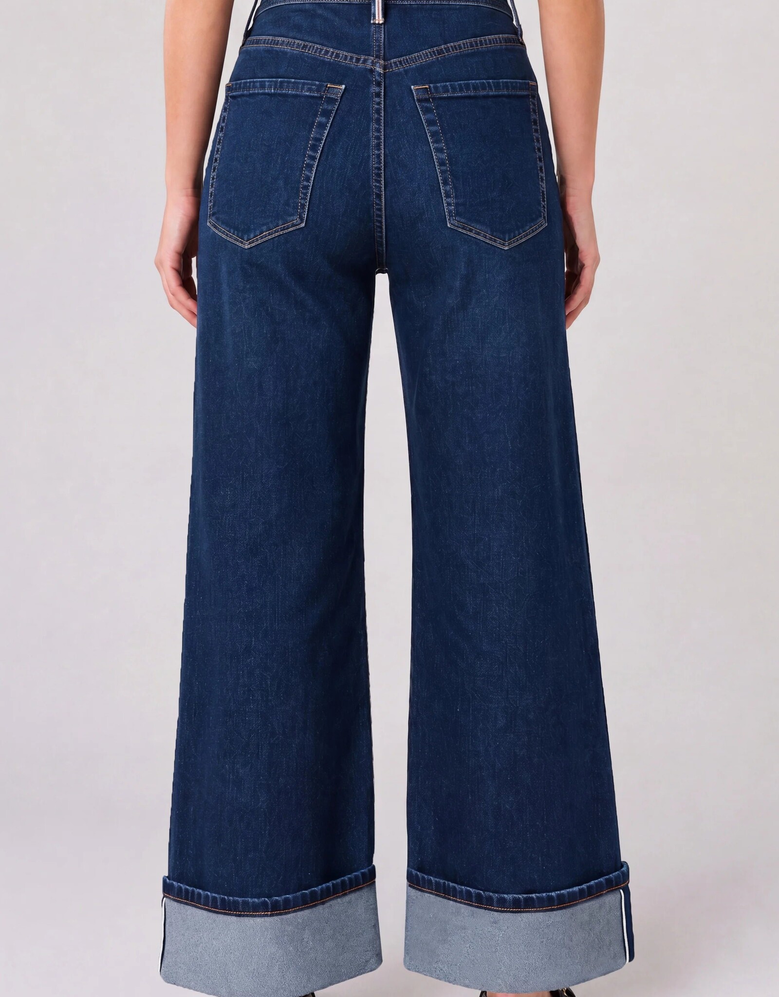 Liverpool Morgan High Rise Cuffed Selvedge Cosmic Dust