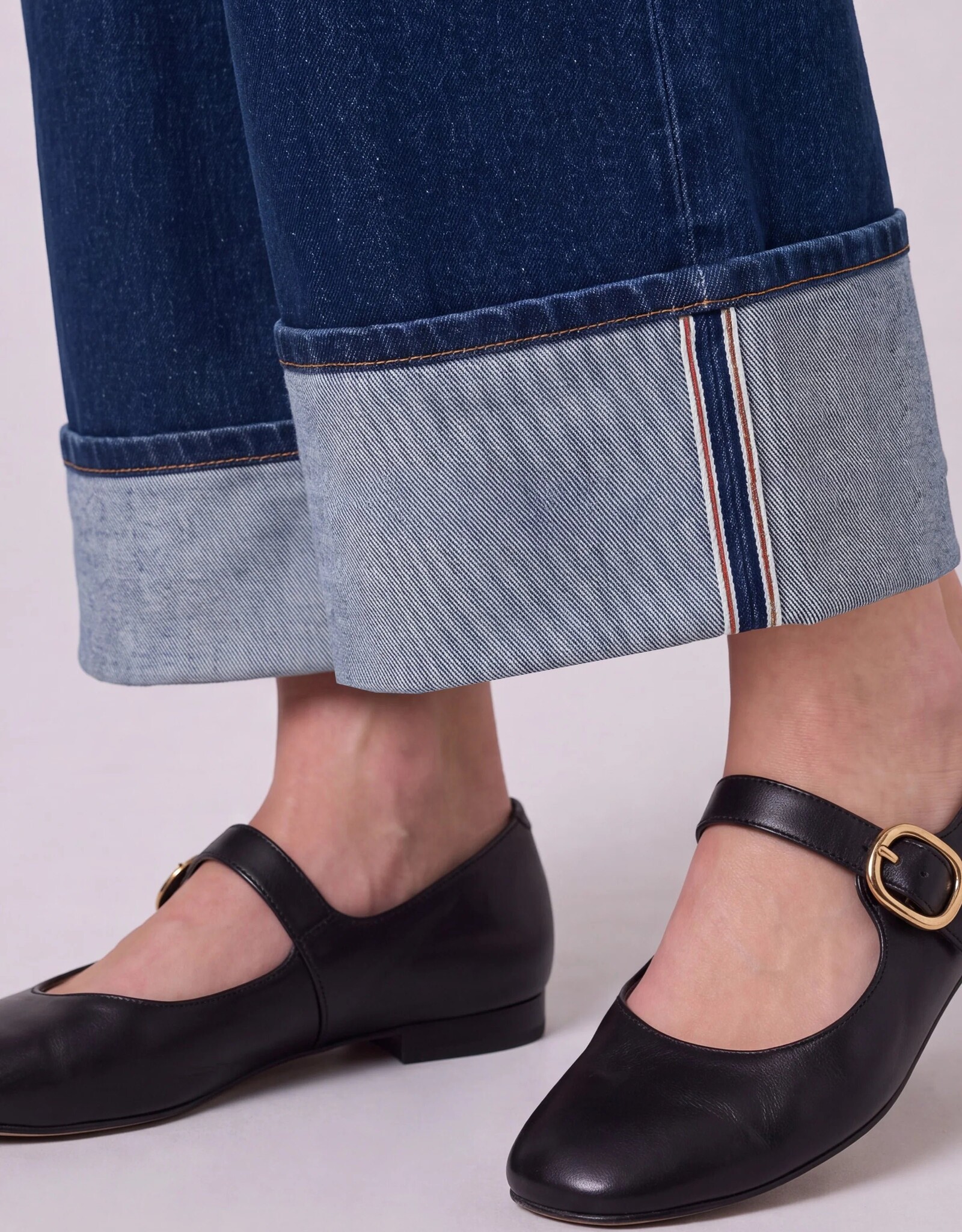 Liverpool Morgan High Rise Cuffed Selvedge Cosmic Dust