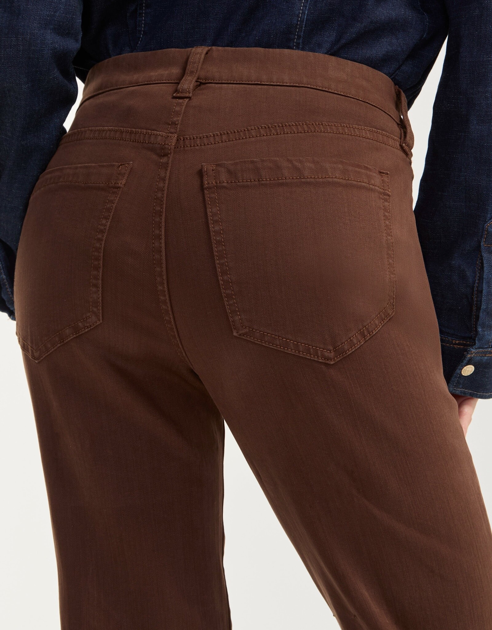 Liverpool Kennedy Comfort Waist Striaght Brown