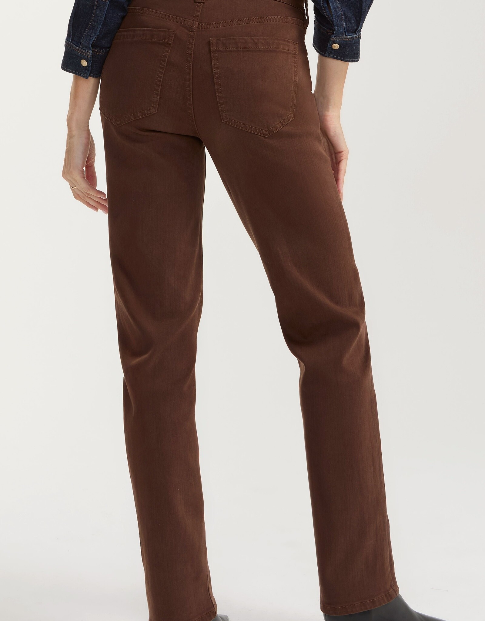 Liverpool Kennedy Comfort Waist Striaght Brown