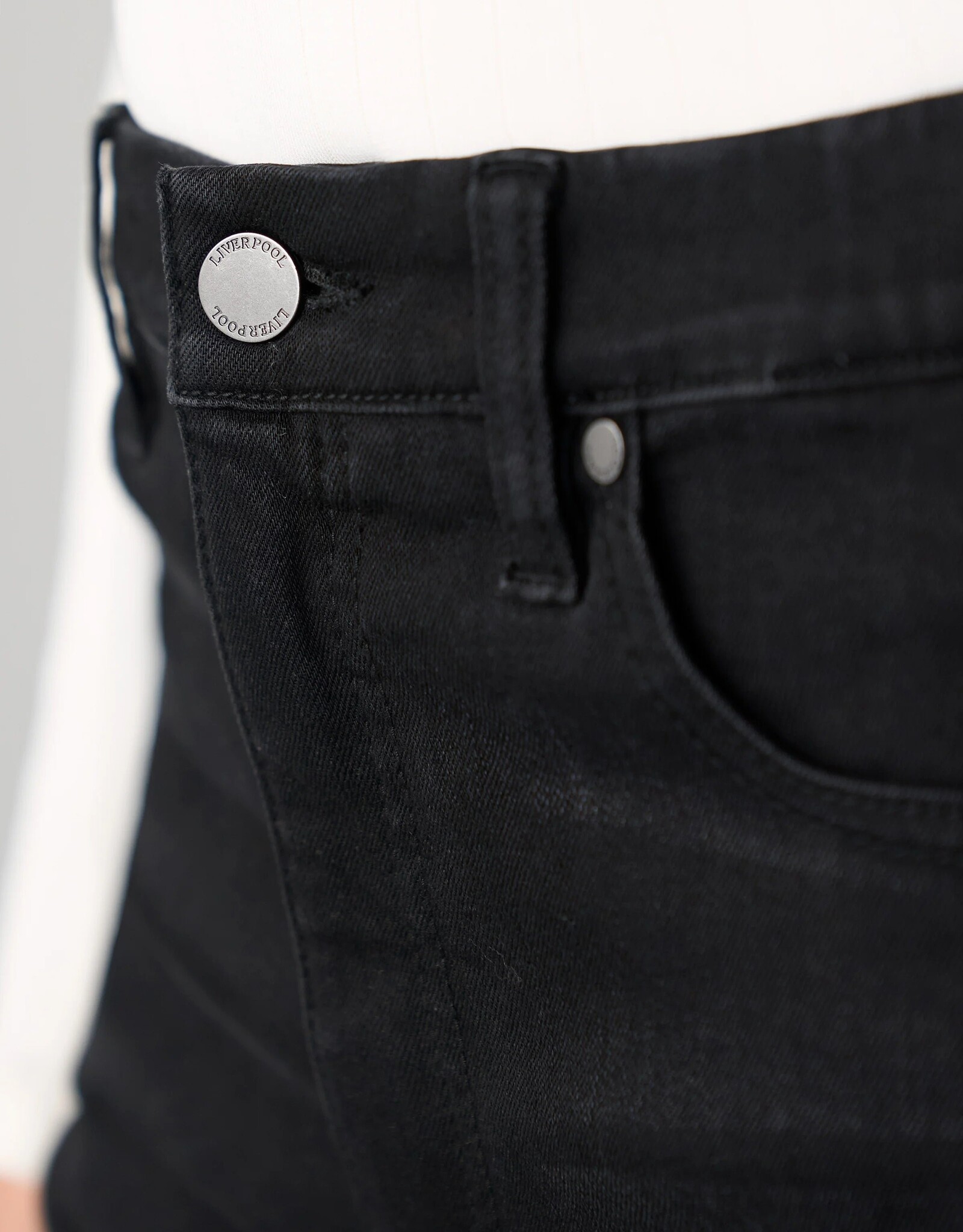 Liverpool Rowan Comfort Waist Slim Crow-Stone