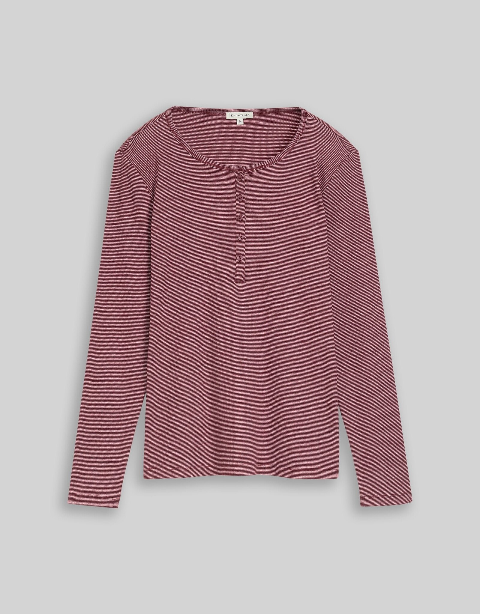 Tom Tailor T-Shirt Henley Rip Top