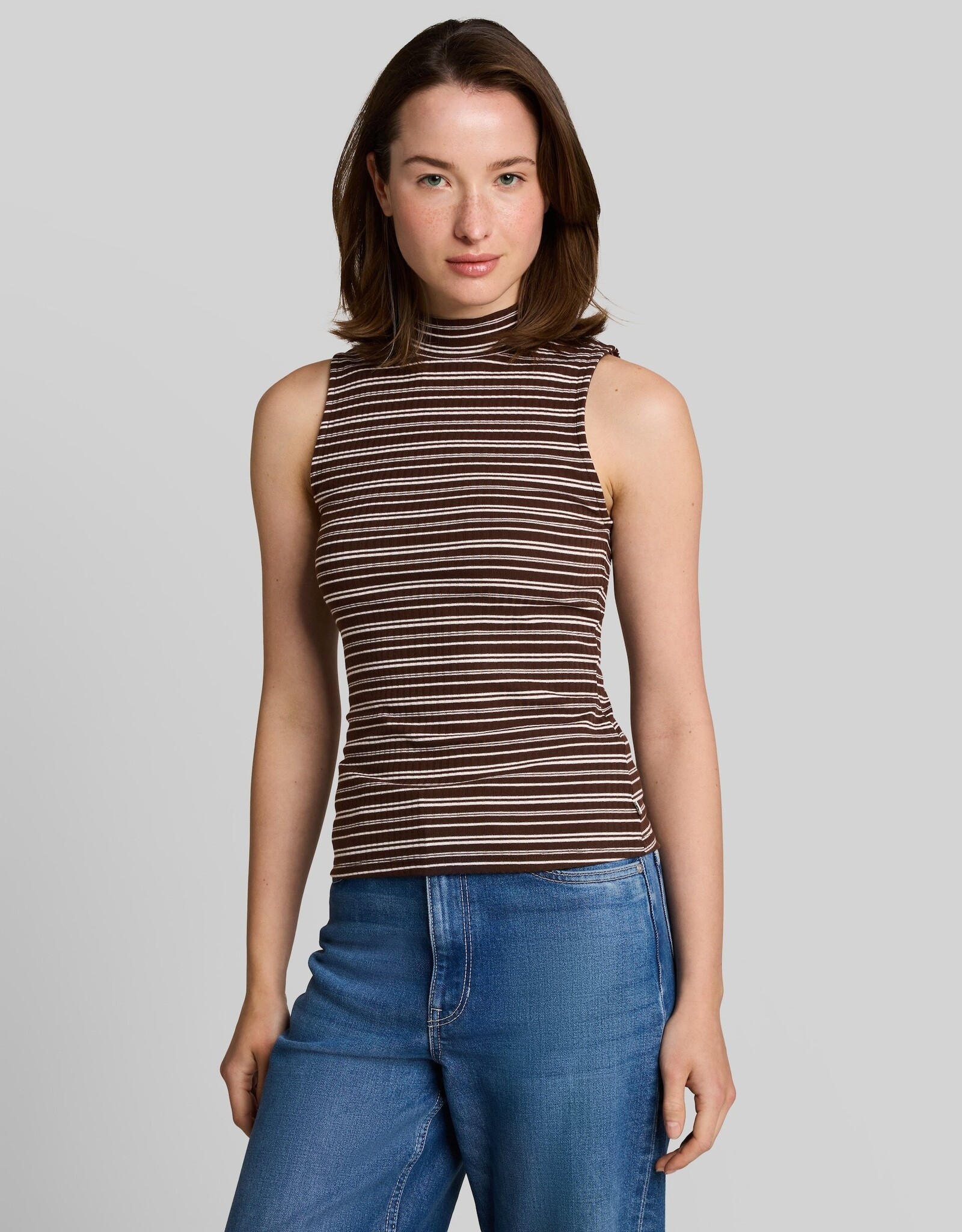 Tom Tailor Rib Print Sless Top