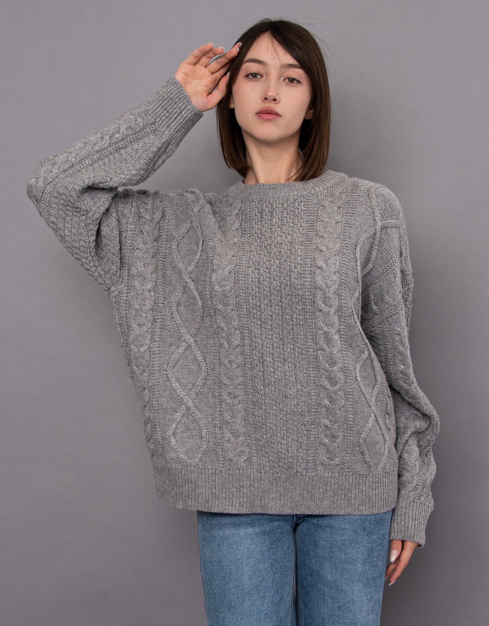 RD Style Estera Cable Front L/S Pullover